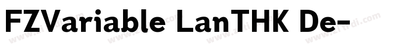 FZVariable LanTHK De字体转换